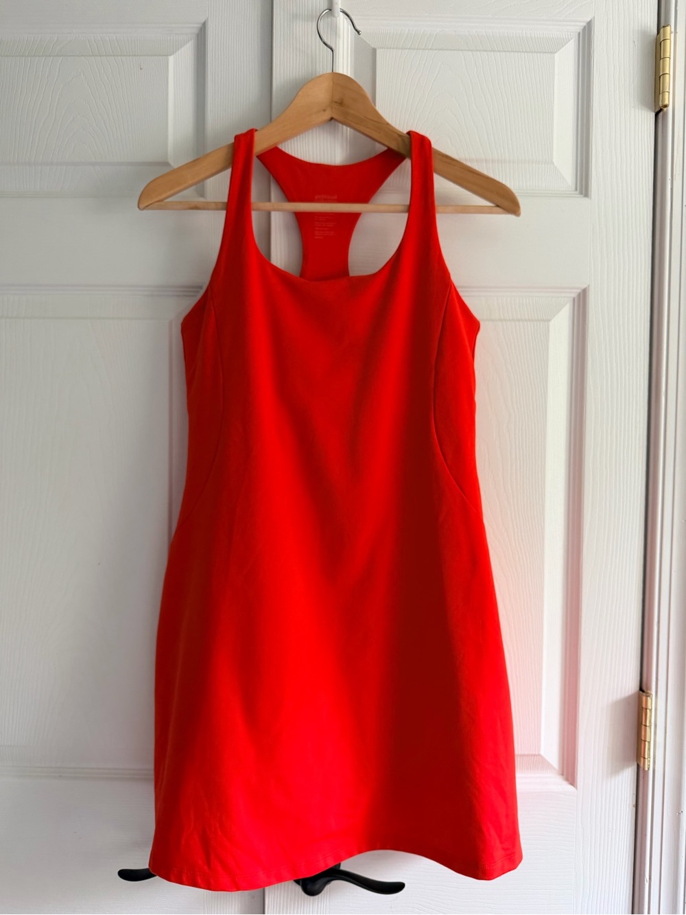 Girlfriend Collective Sport Dress Women’s Large Bright Orange Racerback Built-In